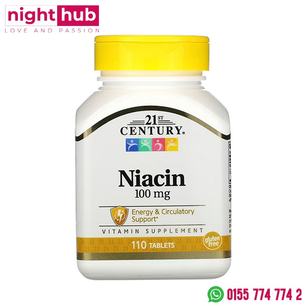 فيتامين النياسين لعلاج نقص فيتامين ب3 21st Century niacin 110 كبسولة