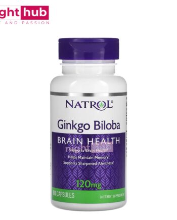 كبسولات الجنكة بيلوبا لتحسين الذاكرة والصحة الجنسية Ginkgo Biloba 120 ملجم 60 كبسولة