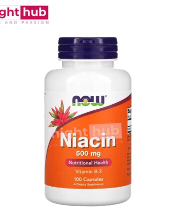 النياسين مكمل غذائي لدعم صحة الرجال Now foods Niacin 500 mg 100 كبسولة
