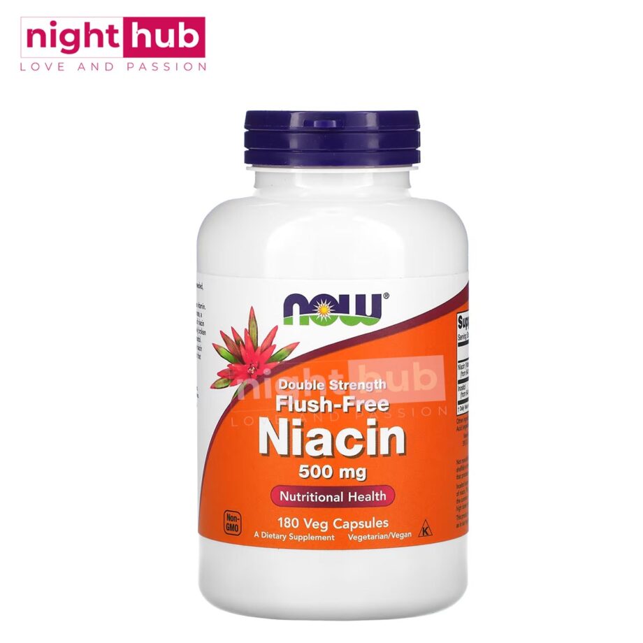 نياسين فلاش فري 500 Now Foods Niacin mg free flush 180 كبسولة