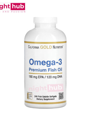 كبسولات اوميجا3 لتحسين صحة الجسم للرجال والنساء Omega 3 Premium Fish Oil California Gold Nutrition 240 كبسولة