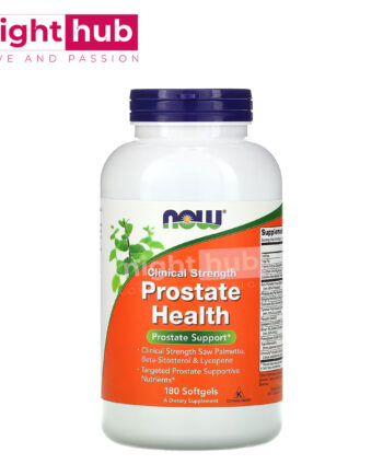 أقراص صحة البروستاتا بالبلميط المنشاري NOW Foods, Clinical Strength Prostate Health 180 قرص