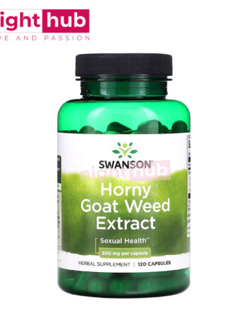 اقراص عشبة العنزة لتحسين الصحة الجنسية سانوسان Horny Goat Weed Extract Swanson 120 كبسولة 500 ملجم