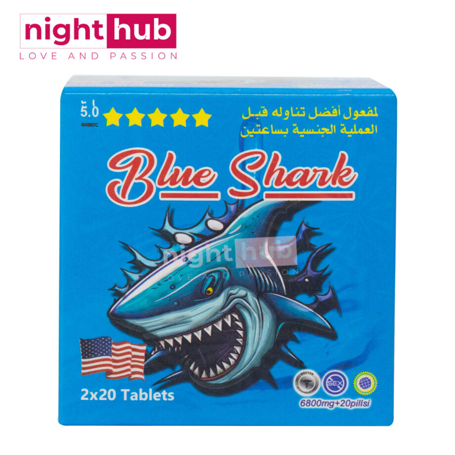 حبوب الحوت الازرق الامريكية لتقوية الانتصاب blue shark 40 قرص