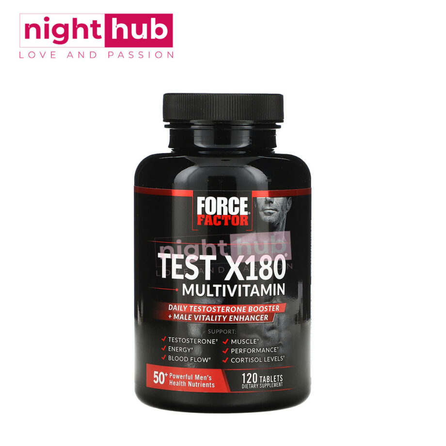 اقوى ملتي فيتامين للرجال تيست اكس 180 ملجم لتعزيز هرمون التستوستيرون Force Factor, Test X180 Multivitamin + Testosterone Booster 120 كبسولة