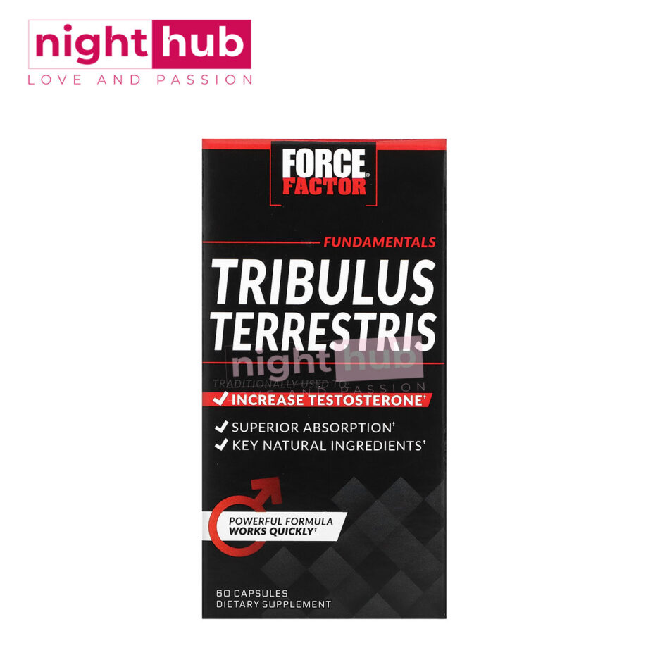 كبسولات تريبولوس تيريستريس 500 ملجم Tribulus لزيادة هرمون التستوستيرون Force Factor 60 كبسولة