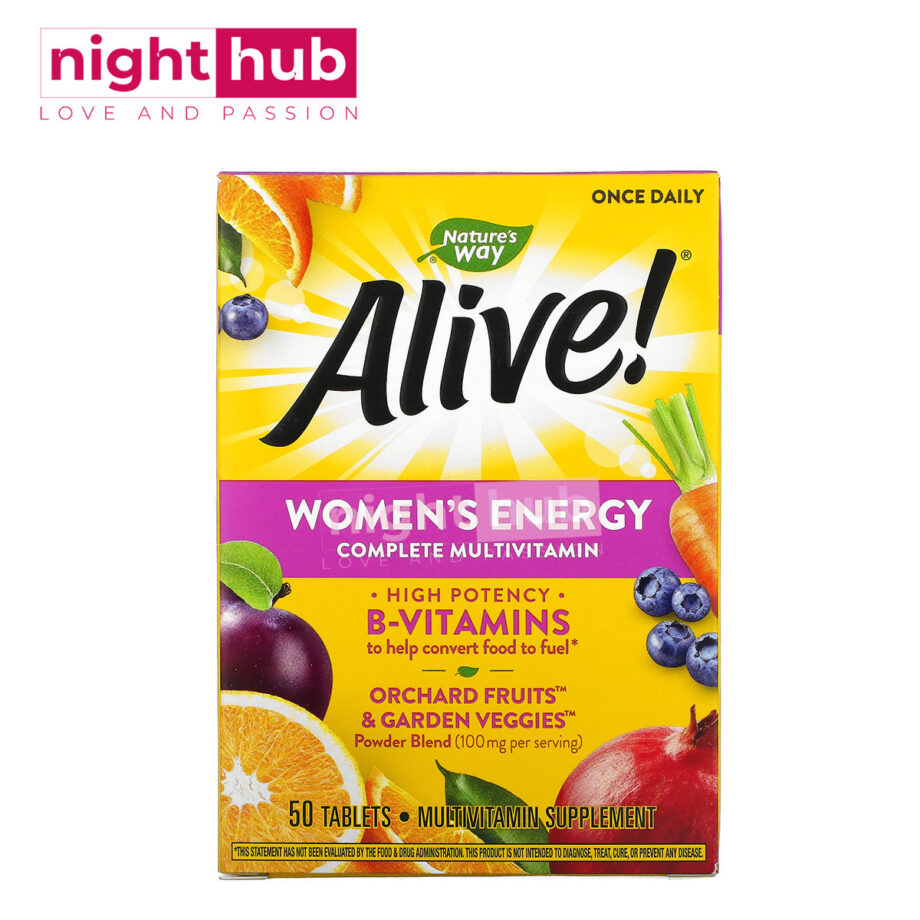 ملتي فيتامين Alive للنساء لتقوية المناعة Nature's Way, Alive! Women's Energy Complete Multivitamin 50 قرص