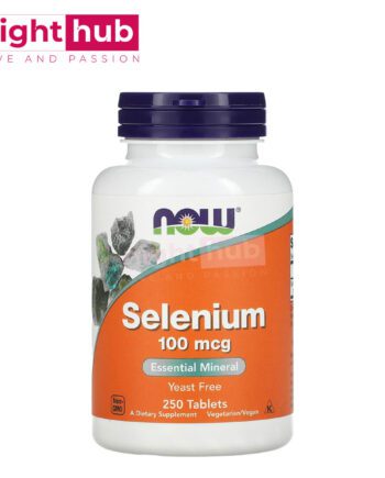 برشام سيلينيوم لدعم الصحة العامة NOW Foods, Selenium 100 ميكروجرام 250 قرص