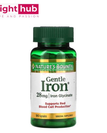 كبسولات الحديد جنتل آيرون للتخلص من الانيميا Nature's Bounty, Gentle Iron 28 ملجم 90 كبسولة