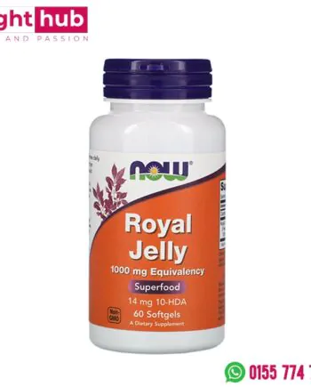 حبوب رويال جيلي 1000 Now Foods Royal Jelly لتحسين الصحة الجنسية 60 كبسولة