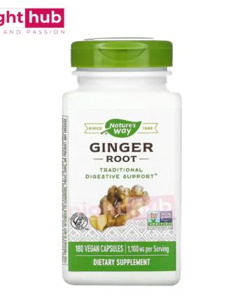 اقراص الزنجبيل للتخلص من اضطرابات المعدة Nature’s Way Ginger Root 1100 ملجم 180 كبسولة
