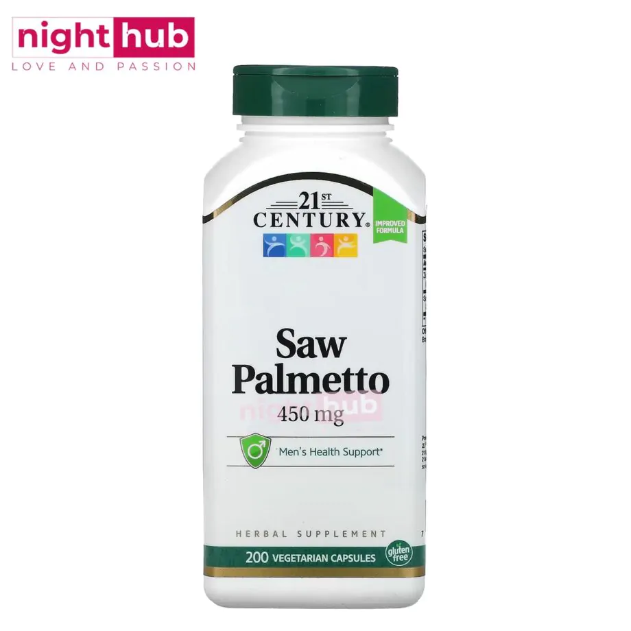 saw palmetto دواء لدعم صحة الرجال 21st Century 450 ملجم 200 كبسولة