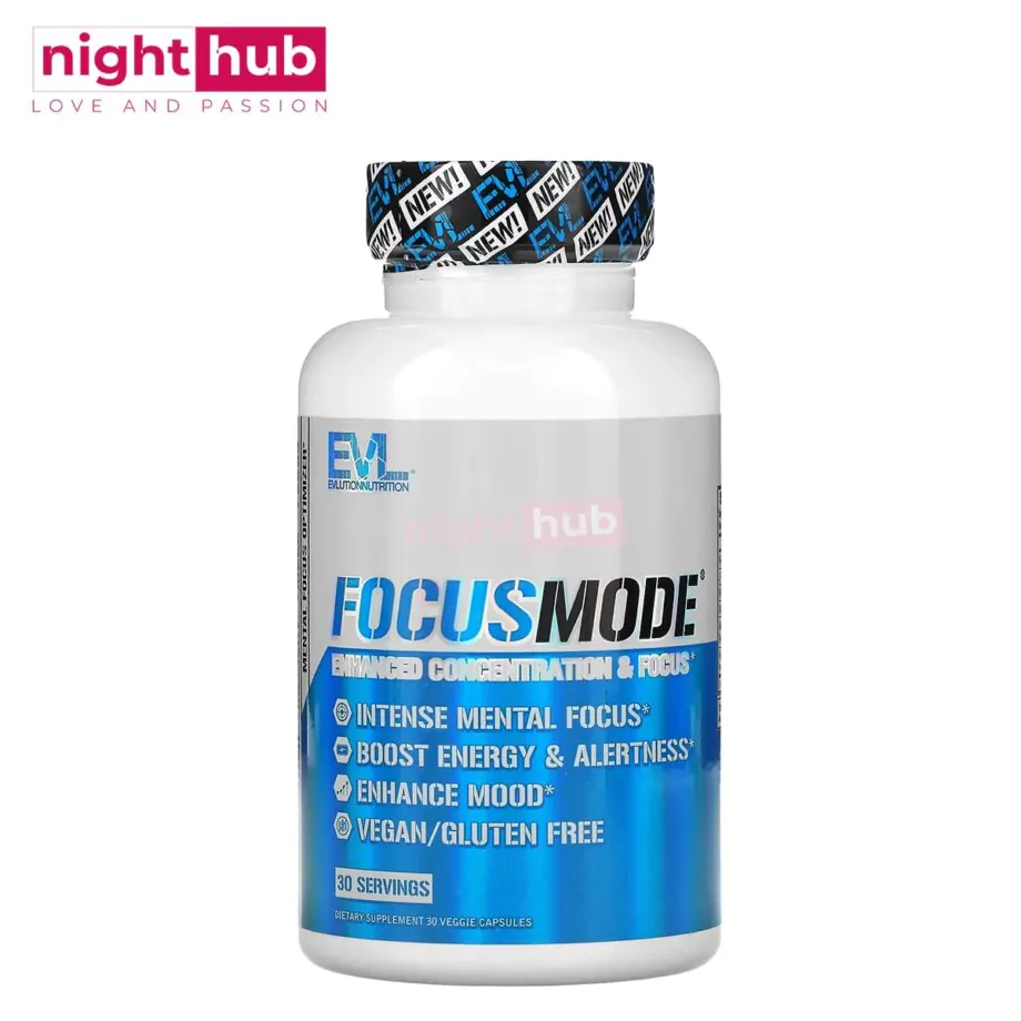 كبسولات FocusMode لتحسين المزاج إيفلوشن نوتريشن 30 كبسولة