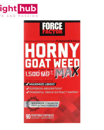 اقراص هورني جوت 500 ملجم لدعم الصحة الجنسية Force Factor Horny Goat Weed 90 كبسولة