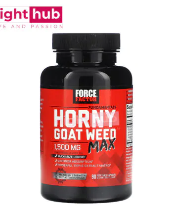 كبسولات هورني جوت 500 ملجم لدعم الصحة الجنسية Force Factor Horny Goat Weed 90 كبسولة