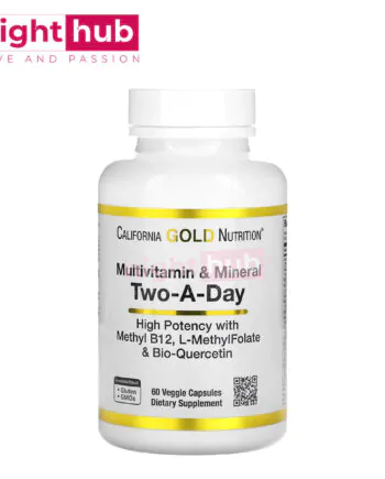 أفضل حبوب فيتامينات ومعادن للجسم تو اداي لدعم الصحة العامة California Gold Nutrition, Multivitamin and Mineral, Two-A-Day 60 كبسولة