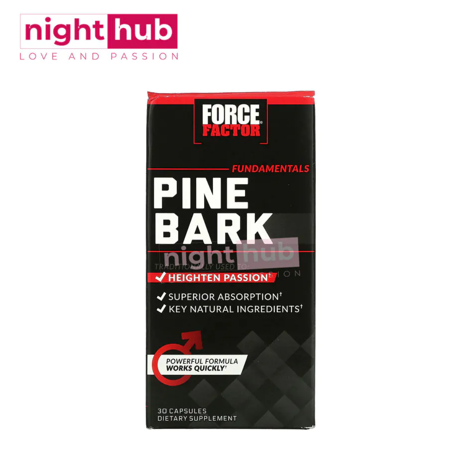 حبوب الصنوبر 600 ملجم مضادات أكسدة Force Factor, Pine Bark 30 كبسولة